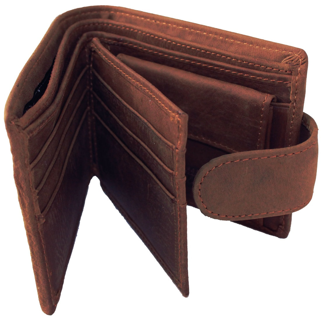 Die Leeu van Juda - Christian Brown Leather Wallet (with Clasp)