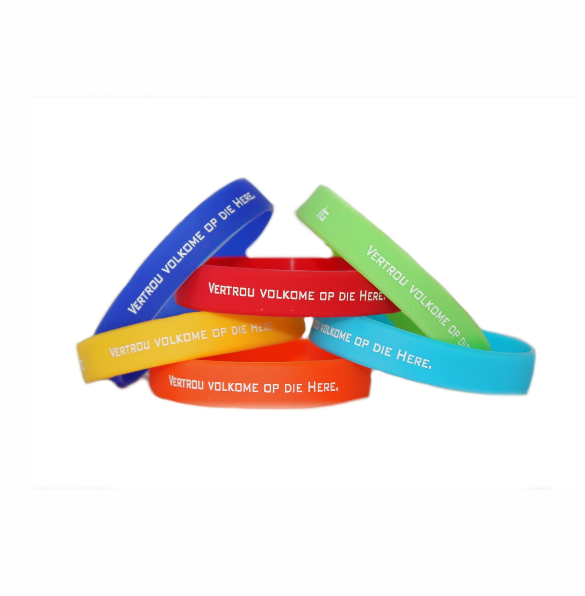 Vertrou Volkome op die Here - Silicone Bands (Light Green)