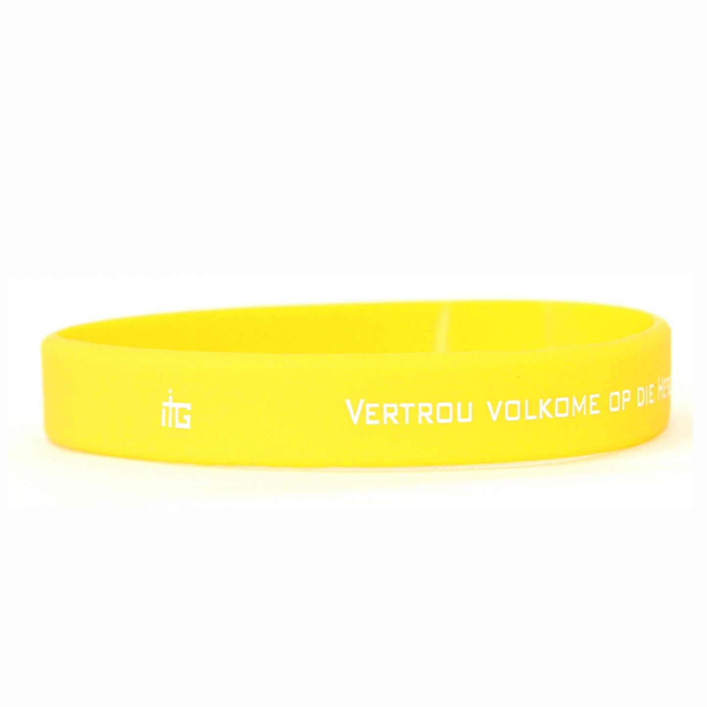 Vertrou Volkome op die Here - Silicone Bands (Yellow)