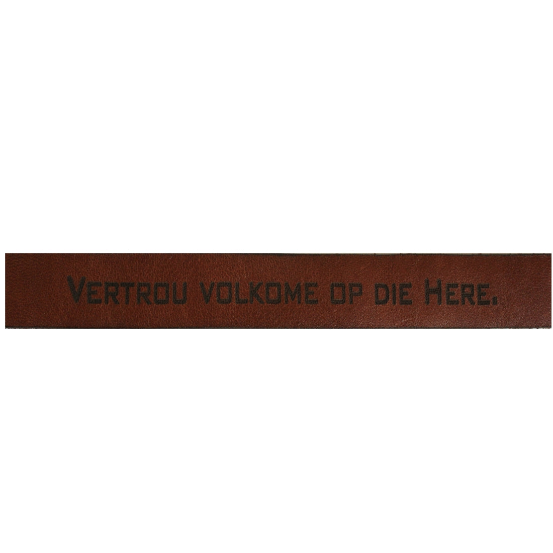 Vertrou Volkome op die Here - Christian Leather Wristband