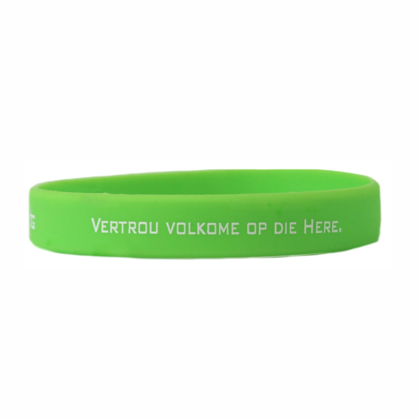 Vertrou Volkome op die Here - Silicone Bands (Light Green)