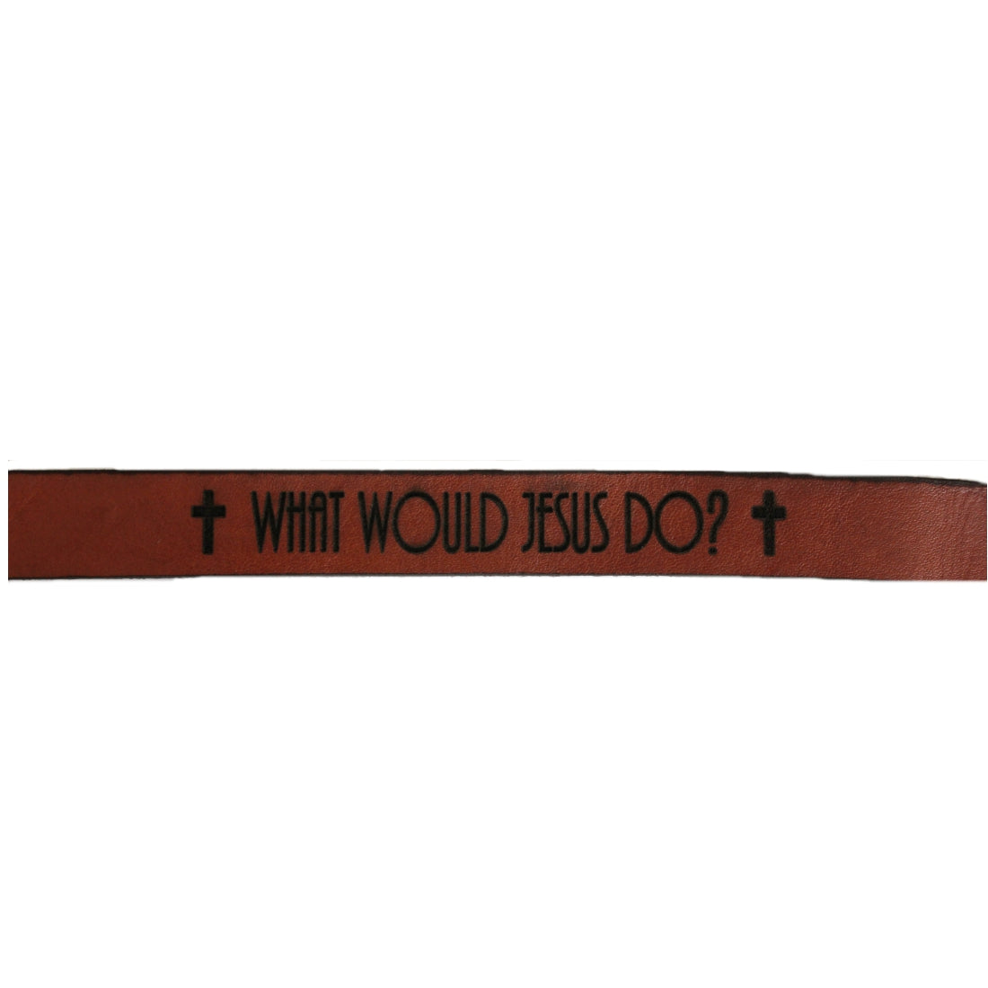 What would Jesus do - Christian Leather Wristband