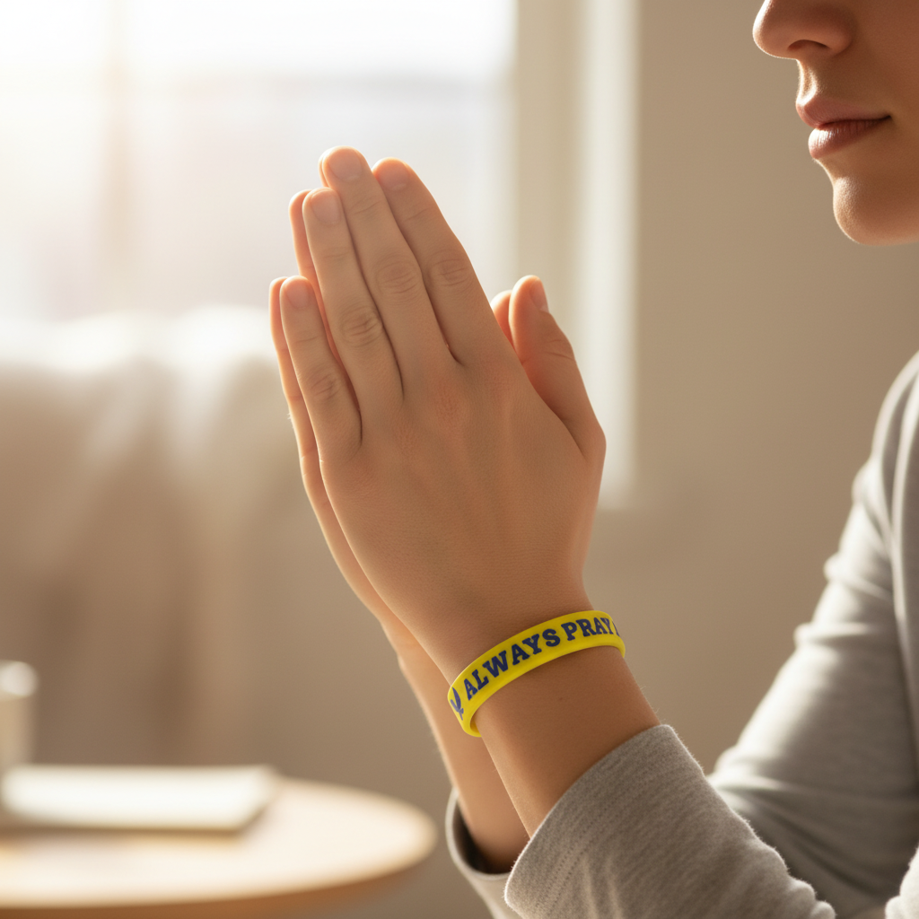 Always Pray - Silicone Bands (Yellow)