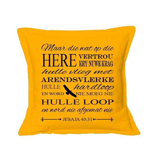 Arendsvlerke - Christian Cushion Cover (Yellow)