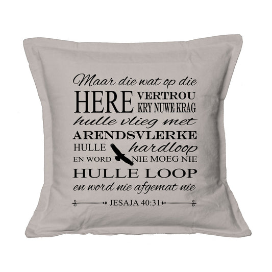 Arendsvlerke - Christian Cushion Cover (Stone)
