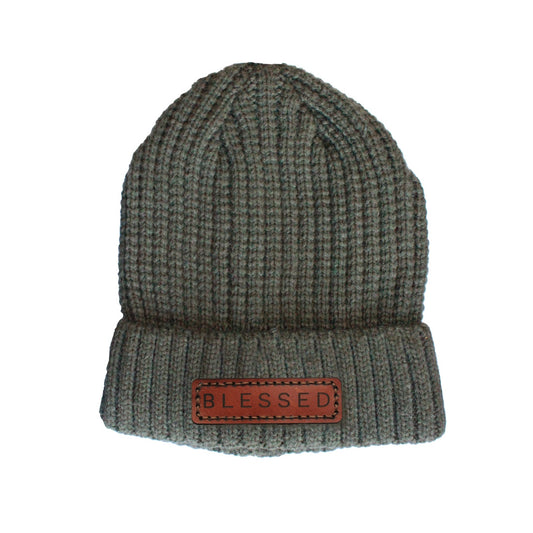 Blessed - Christian Beanie (Olive)