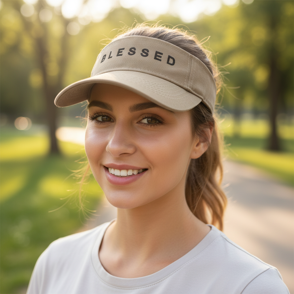 Blessed - Christian Visor (Stone)