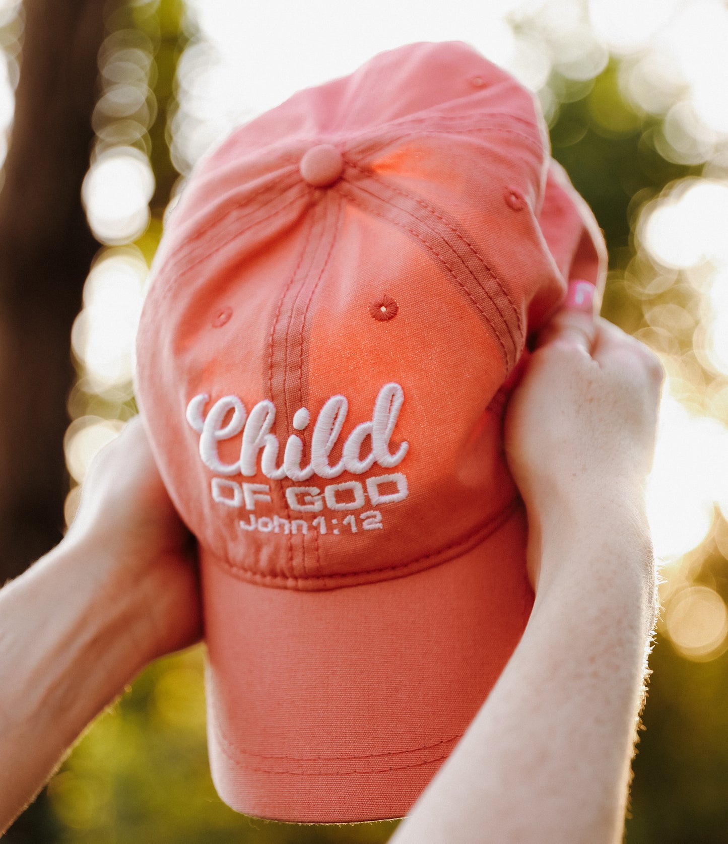 Child of God - Christian Cap (Pink Canvas)