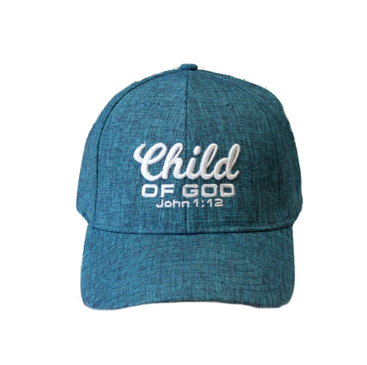 Child of God - Christian Cap (Turquoise Melange)