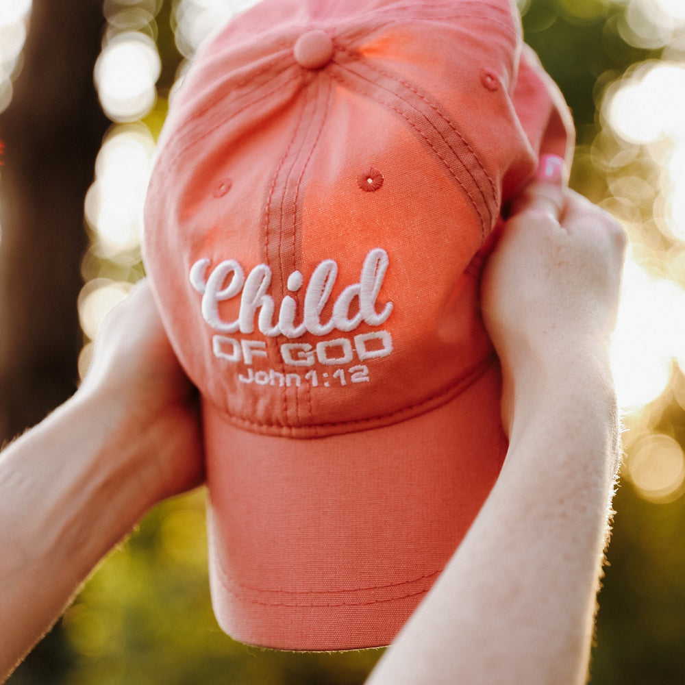 Child of God - Christian Cap (Pink Canvas)