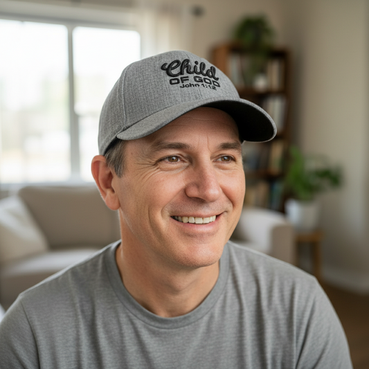 Child of God - Christian Cap (Heather Grey)