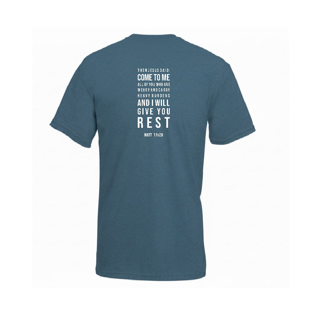 Come as you are – Premium Christian T shirt (Petrol Melange)