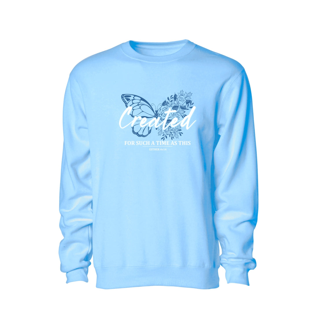 Created for a time - Christian Sweater (Sky Blue)