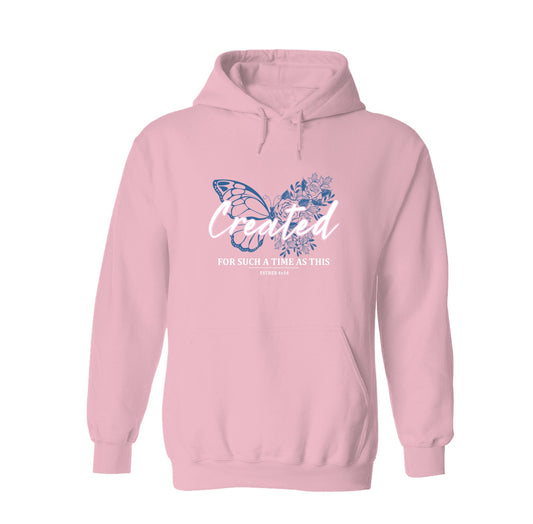 Created for a time - Christian Hoodie (Dusty Pink