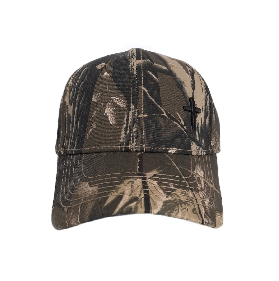 Cross - Christian Cap (Bush Camo)