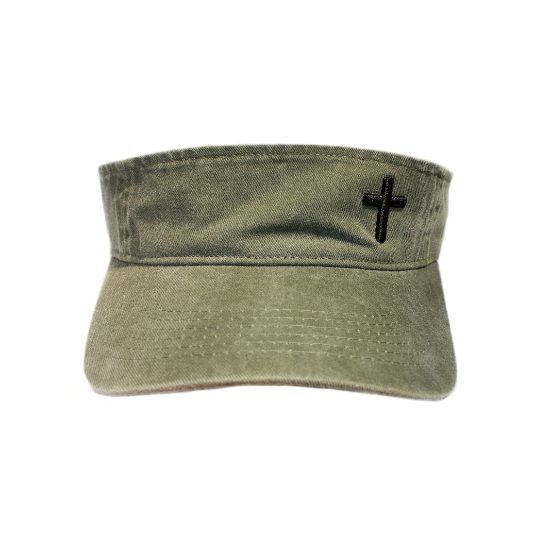 Cross - Christian Visor (Khaki)