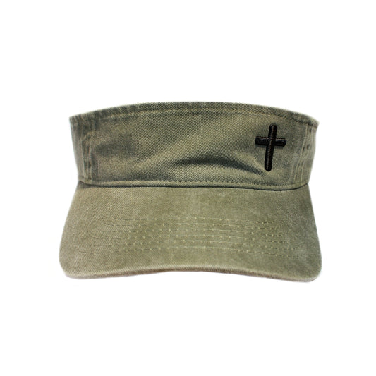 Cross - Christian Visor (Khaki)