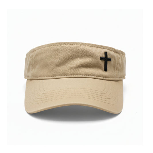 Cross - Christian Visor (Stone)