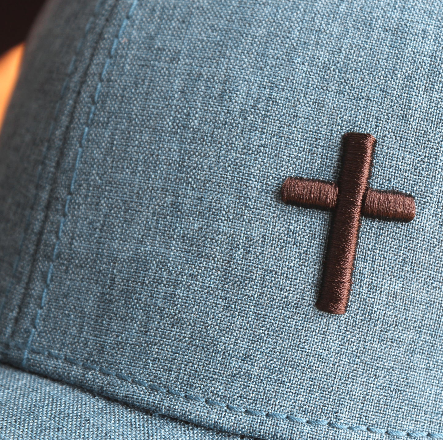 Cross - Christian Cap (Turquoise)