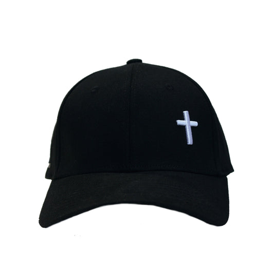 Cross - Pro Style Christian Cap (Black)