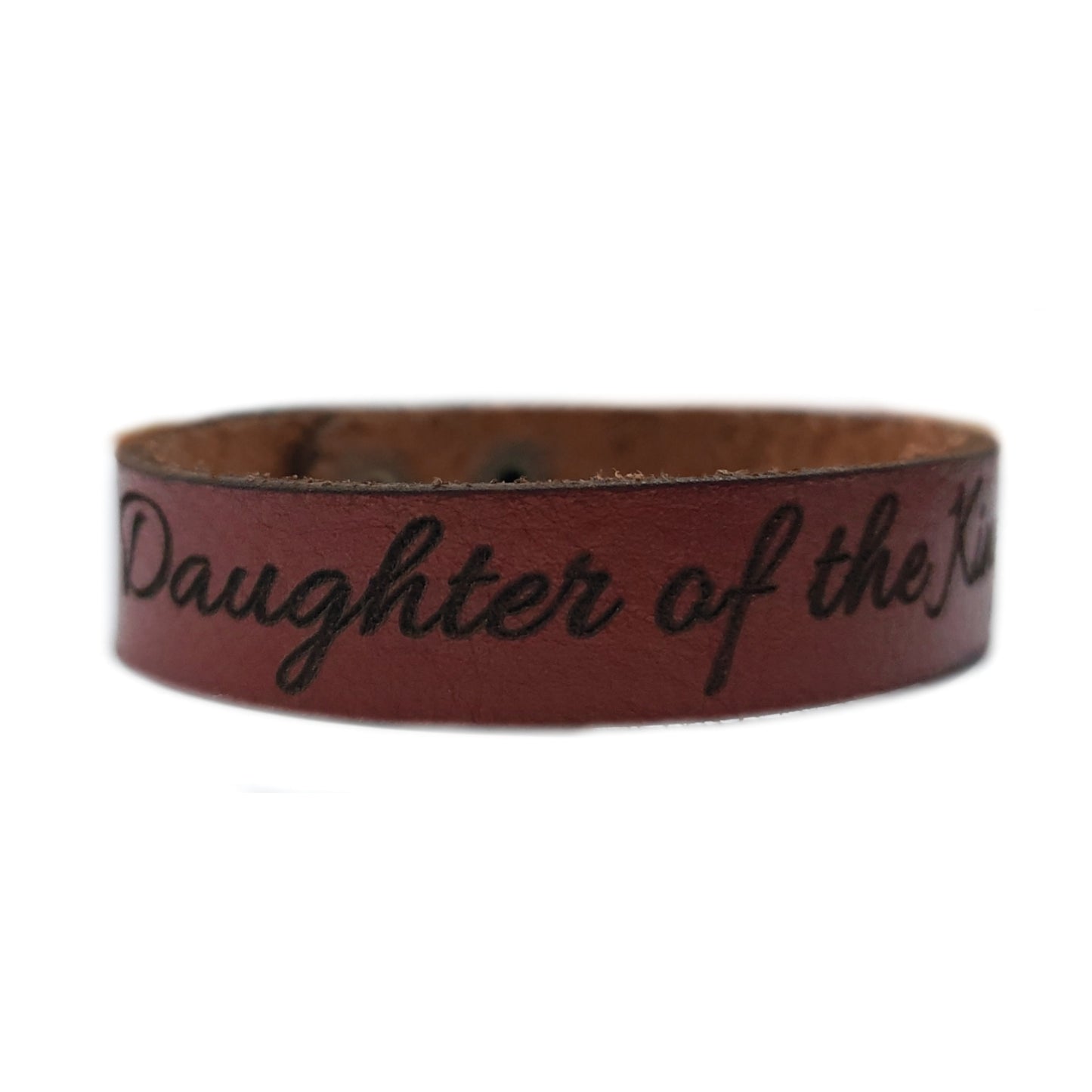 Daughter of the King - Christian Leather Wristband