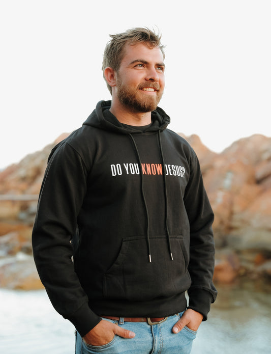 Do you Know Jesus? - Christian Hoodie (Black)