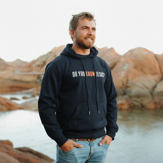 Do you Know Jesus? - Christian Hoodie (Navy)