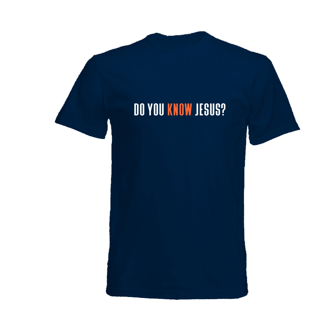 Do you know Jesus- Christian T-shirt (Navy)