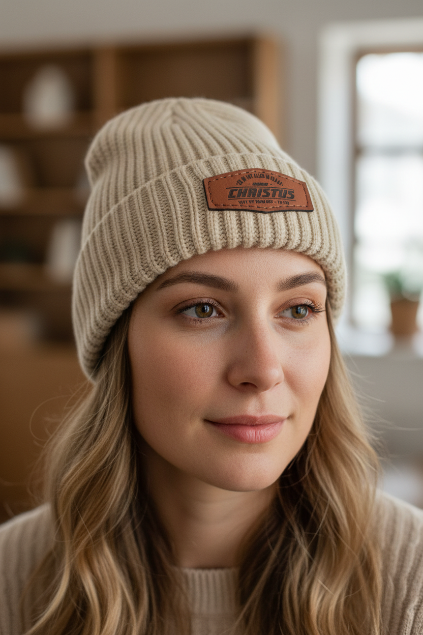 Ek is tot alles in staat- Christian Beanie (Beige)