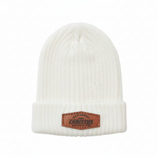 Ek is tot alles in staat- Christian Beanie (White)