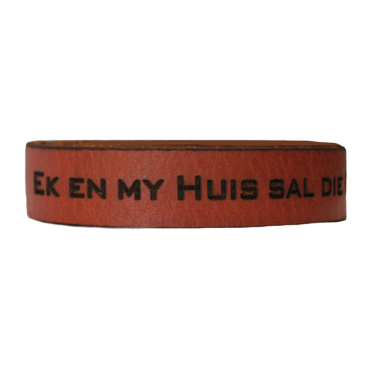 Ek en my Huis - Christian Wristband-round - South Africa