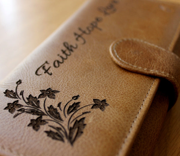 Faith Hope Love - Christian Wallet - (Clasp)