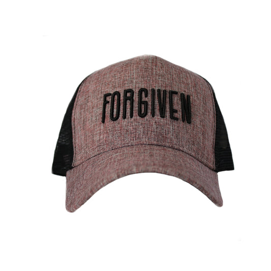 Forgiven -  Christian Cap (Dusty Pink Trucker)