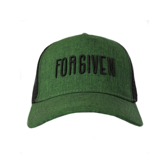 Forgiven -  Christian Cap (Green Trucker)