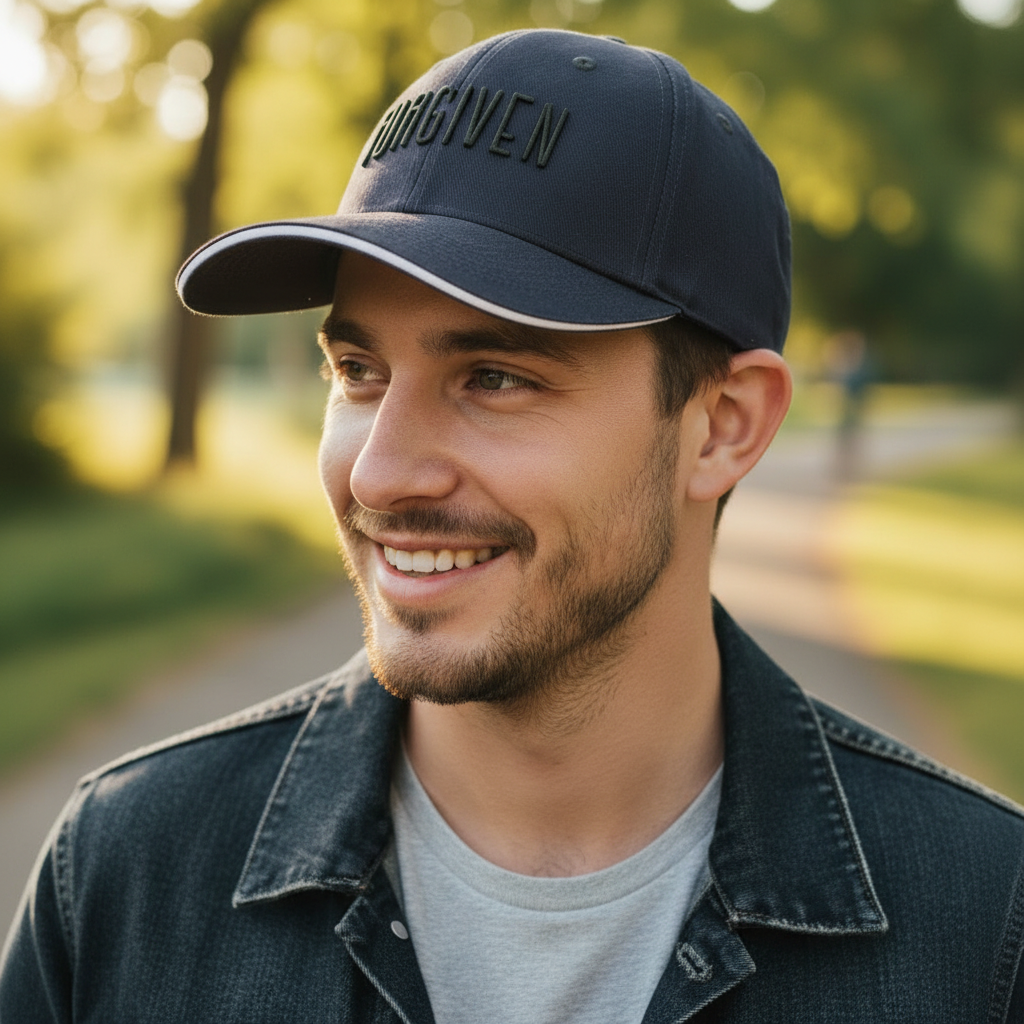 Forgiven -  Christian Cap (Navy)