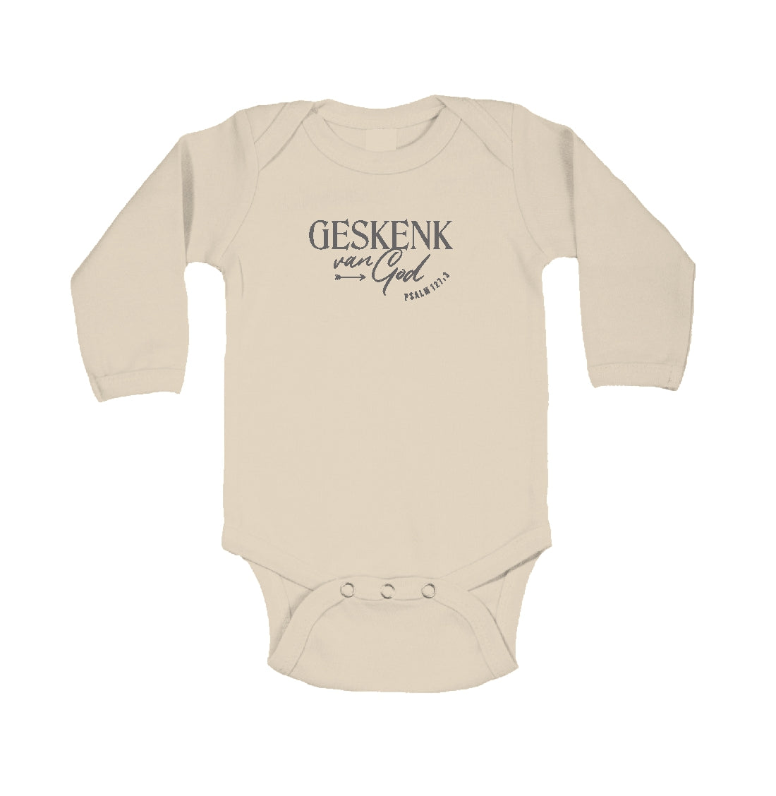 Geskenk -  Christian Onesie (B eige)