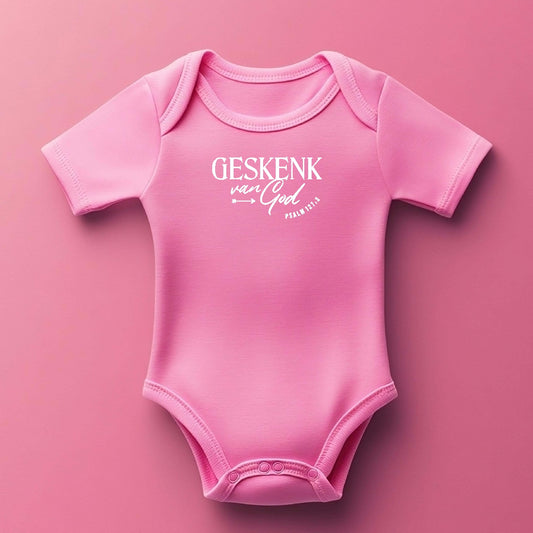 Geskenk - Christian Baby Onesie (Pink)