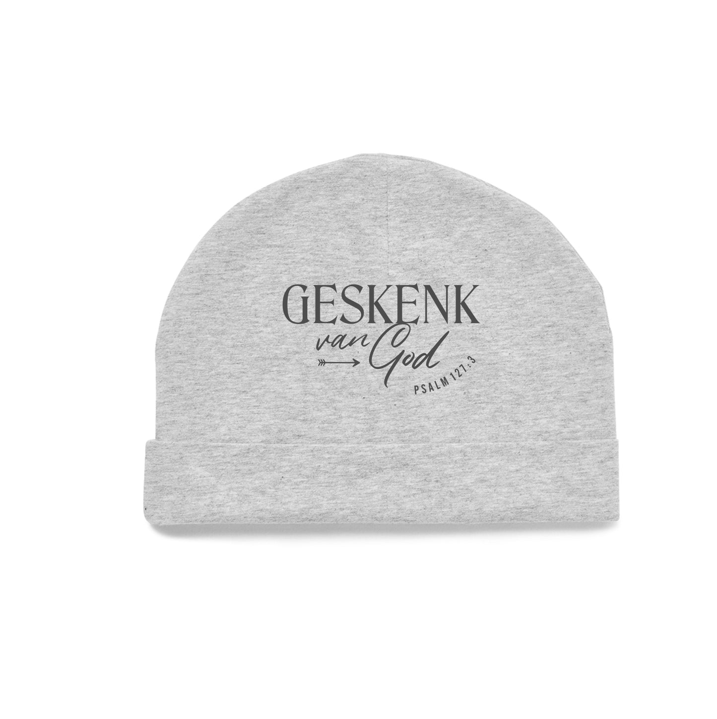 Geskenk van God - Christian Baby Beanie (Grey)