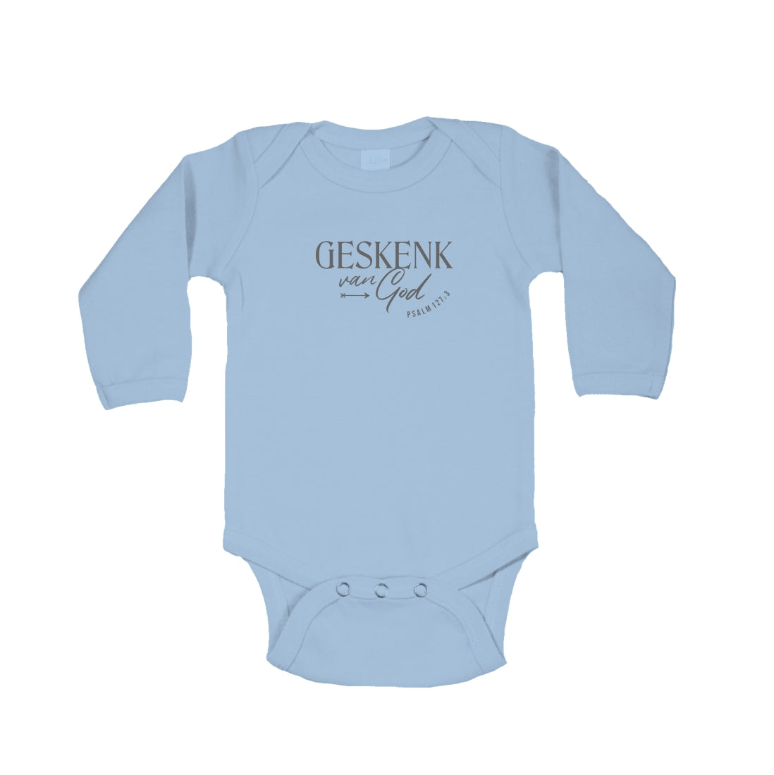 Geskenk - Christian Baby Onesie (Blue LS)