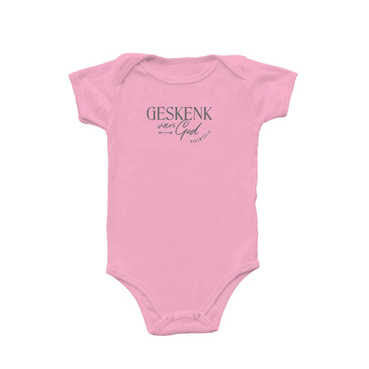 Geskenk - Christian Baby Onesie (Pink)