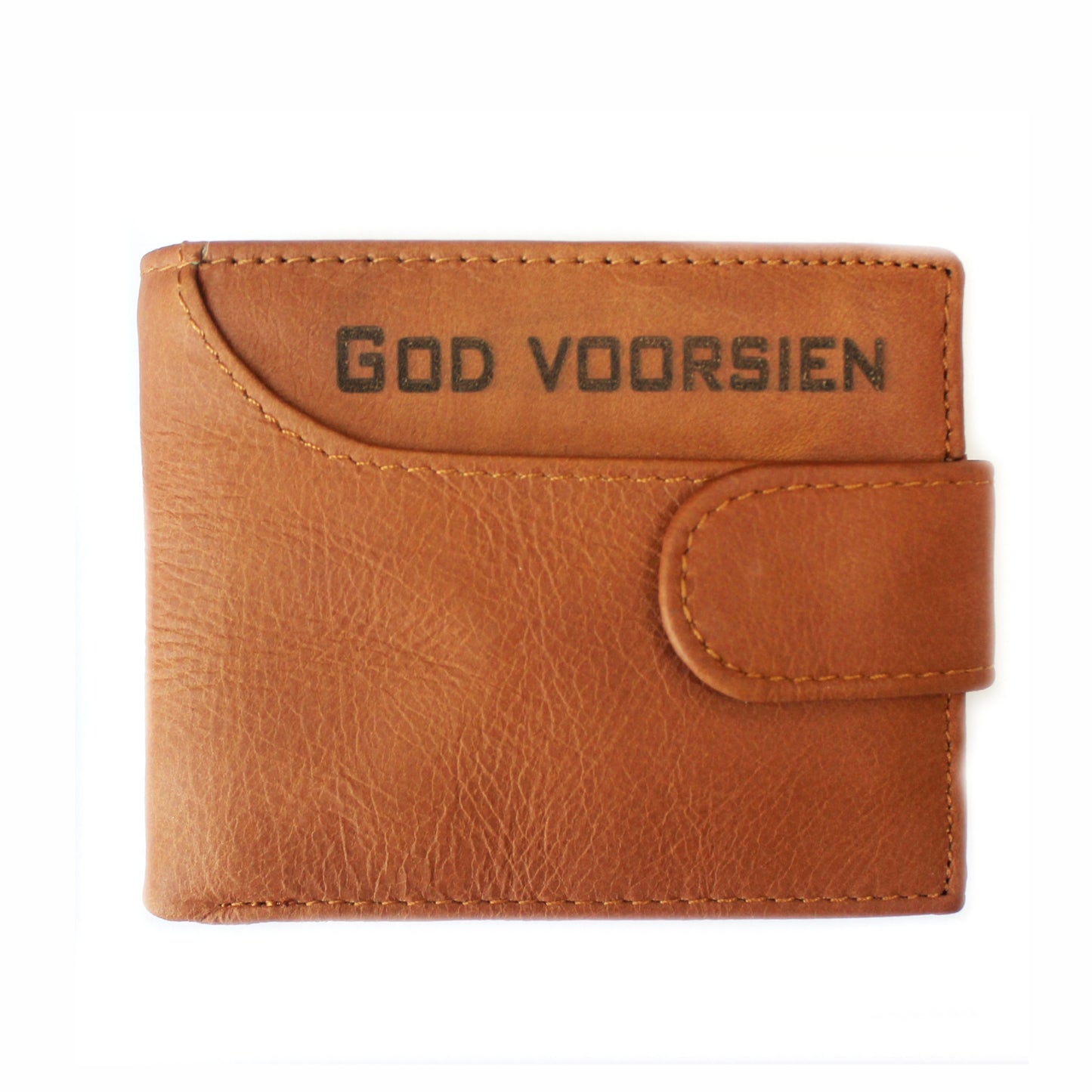 God Voorsien - Christian Leather Wallet (Cut-away-Clasp)