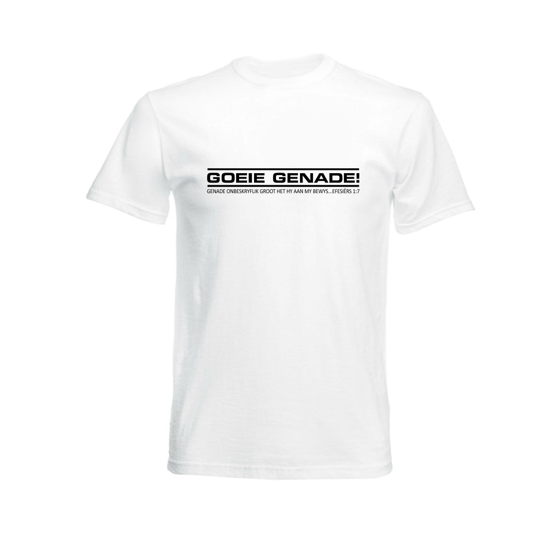 Goeie Genade - Christian T-shirt (White)