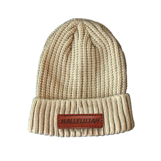 Hallelujah  - Christian Beanie (Beige)