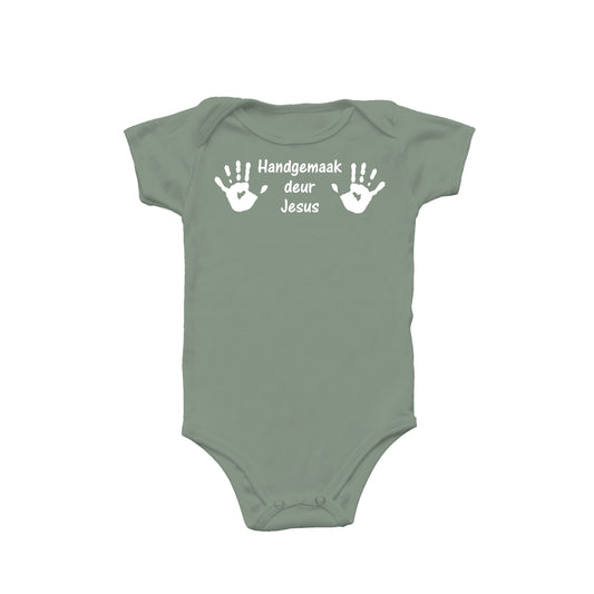 Handgemaak - Christian Baby Onesie (Khaki Green)