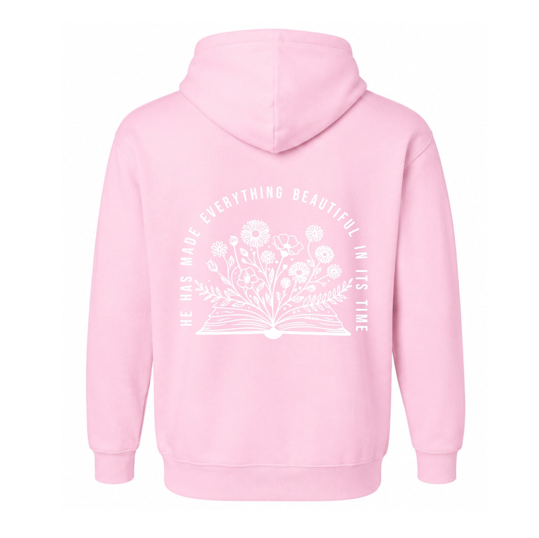 He has made everything beautiful - Christian Hoodie (Pink)