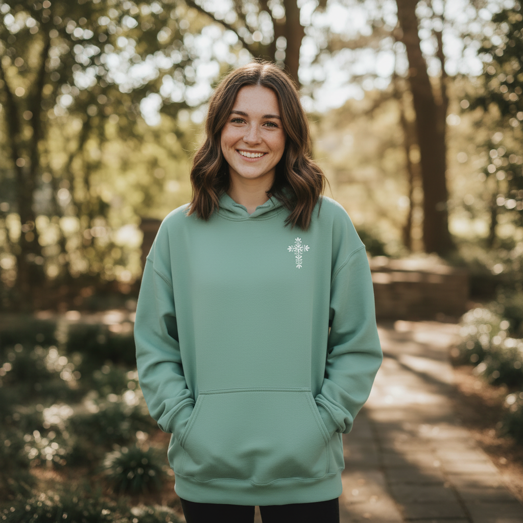 He has made everything beautiful - Christian Hoodie (Aqua)