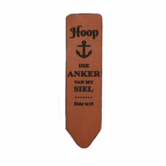 Hoop die Anker van my siel - Christian Bookmarks