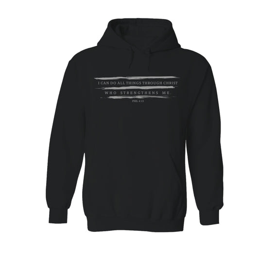 I can do all things - Premium Christian Hoodie (Black)