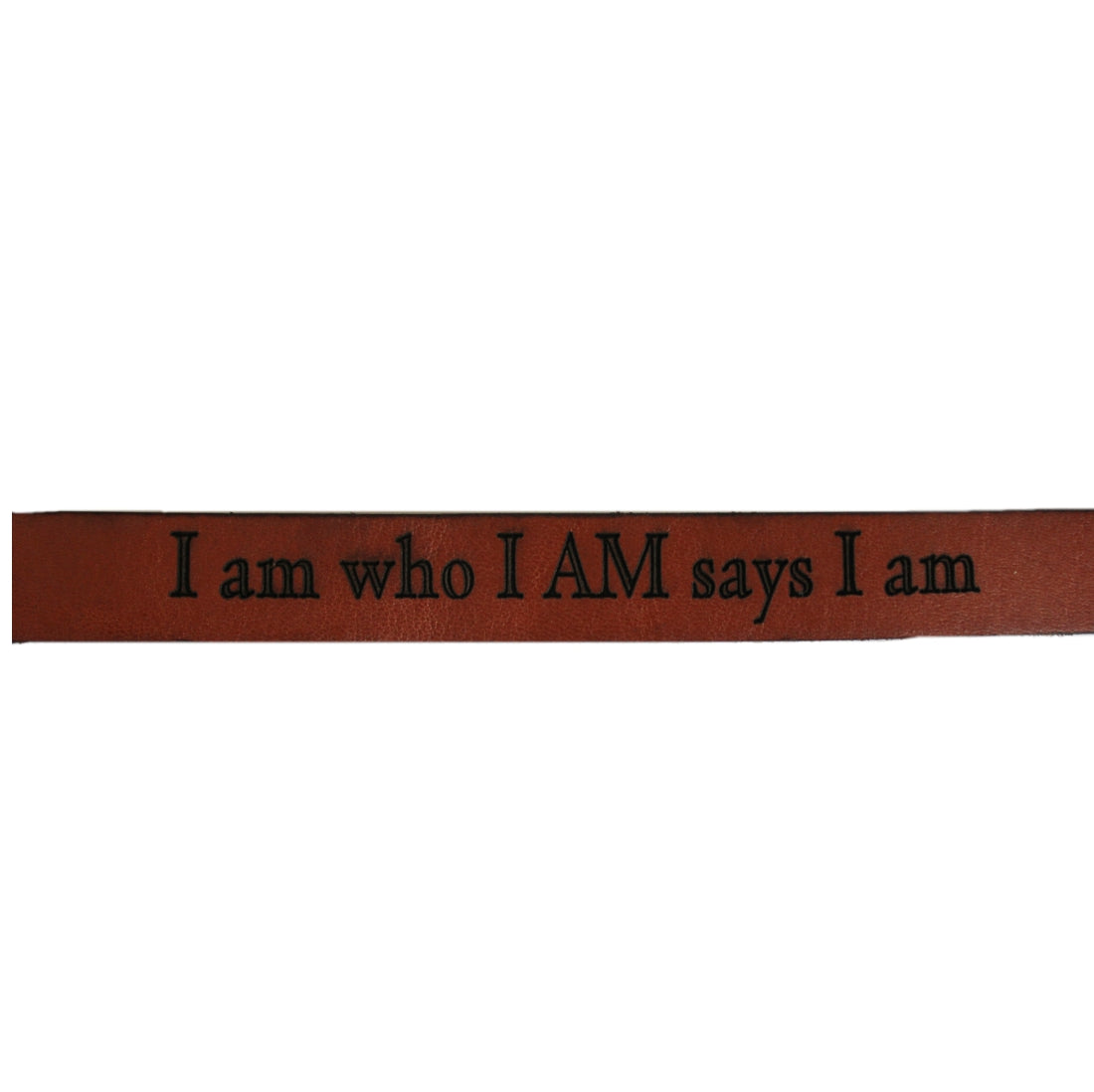 I am who I AM says I am - Christian Leather Wristband