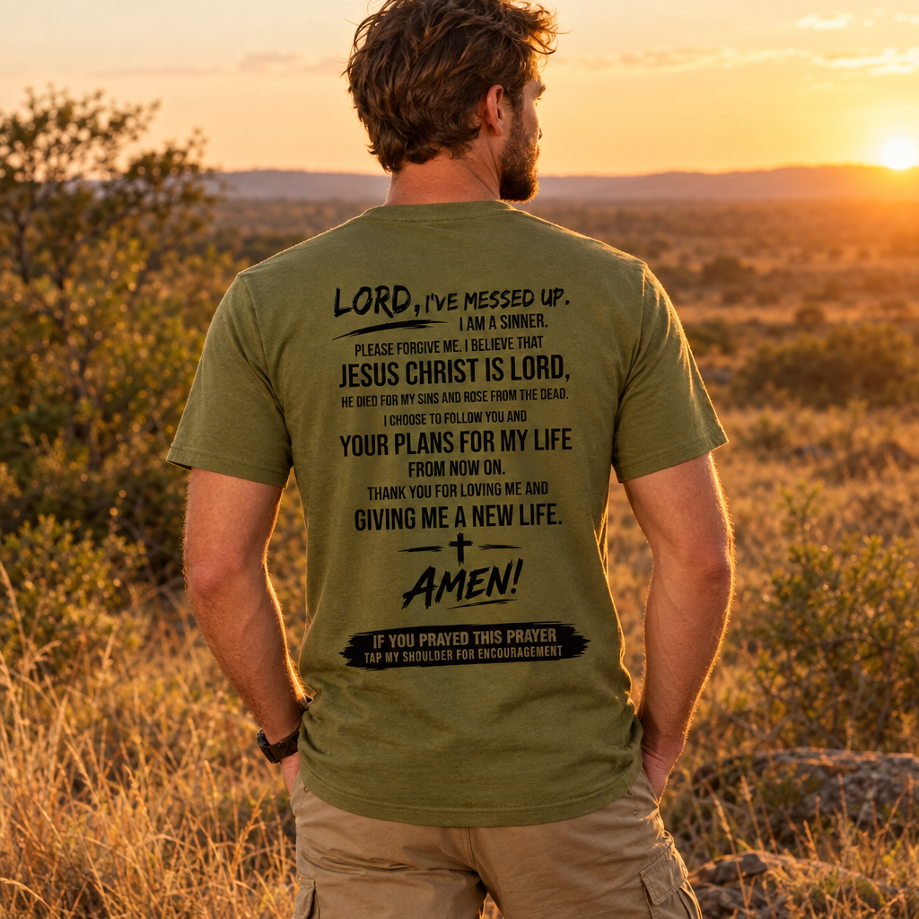 Jesus Saves – Premium Christian T shirt (Olive)